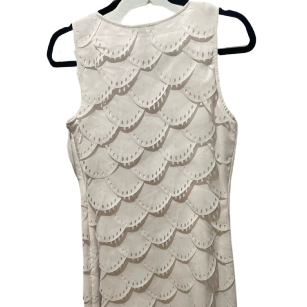 COPY - Cartise size 6 white scallop dress NWT